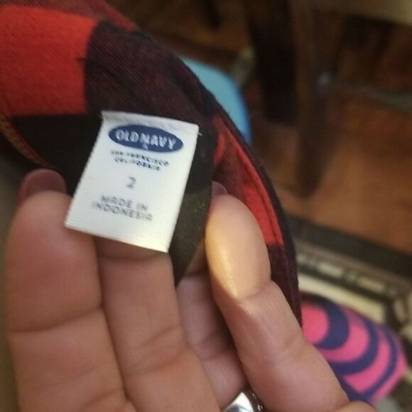 New Old Navy Red Plaid Mini Skirt Size 2 - Picture 4 of 6